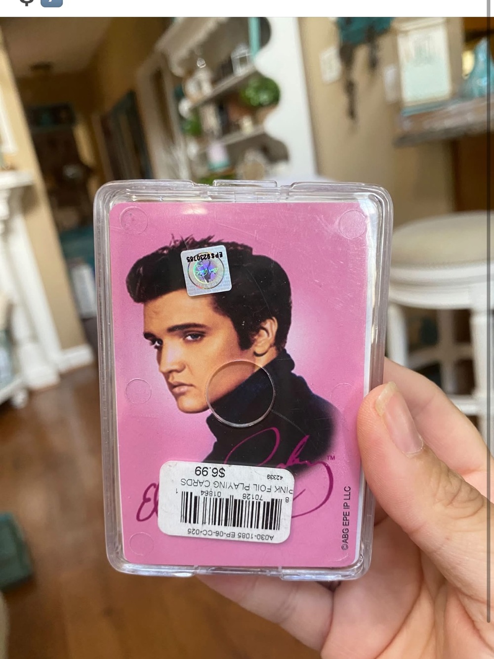 Pink Retro Playing Card Deck - Elvis